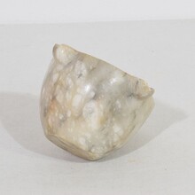 Small alabaster mortar, France circa 1750-1850