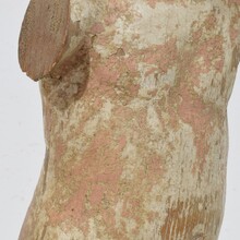 Small hand carved baroque angel fragment, Italy circa 1750