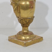 Small neoclassical giltwood candleholder, Italy circa 1780-1800