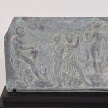 Small rare pewter neoclassical panel, France circa 1780