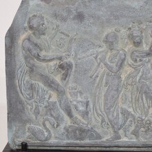 Small rare pewter neoclassical panel, France circa 1780