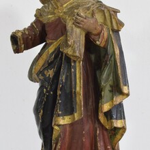 Painted wooden madonna/santos, Spain 17/18th century