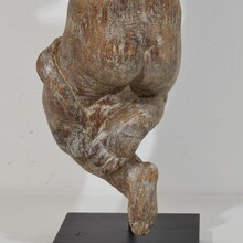 Hand carved wooden baroque angel, Spain circa 1750-1800