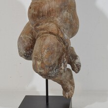 Hand carved wooden baroque angel, Spain circa 1750-1800
