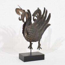 Hand forged iron bird fragment, Spain circa 1850