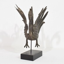 Hand forged iron bird fragment, Spain circa 1850