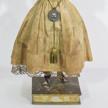 Painted wooden madonna/ Santos, Spain circa 1850