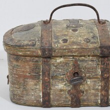 Bentwood travel box or chest, sweden circa 1750-1800